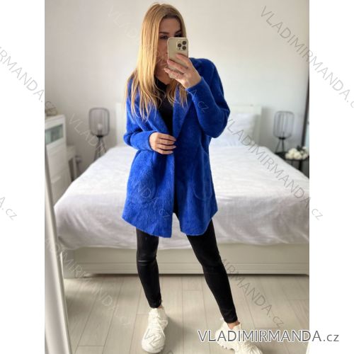 Langärmeliger Alpaka-Mantel für Damen (Einheitsgröße S/M/L) ITALIAN FASHION IMWCW23010