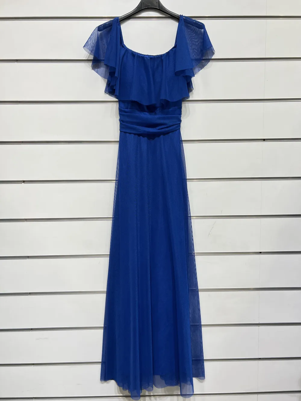 Trägerloses kurzes Partykleid für Damen (Einheitsgröße S/M) ITALIAN FASHION IMPSH23C662 blau S / M