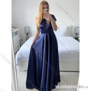 Langes, lässiges Kurzarmkleid für Damen (Einheitsgröße S/M) ITALIAN FASHION IMPSH2480818