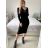 Strickkleid mit langen Ärmeln für Damen (Einheitsgröße S/M) FRENCH FASHION FMWT22J51765