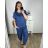 Tunika / Bluse Langarm Damen Oversized (XL / 2XL ONE SIZE) ITALIAN FASHION IMWQ2191650 XL/2XL dunkelblau