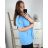 Tunika / Bluse Langarm Damen Oversized (3XL / 4XL ONE SIZE) ITALIAN FASHION IMWQ2191650 3xl / 4xl hellblau