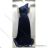 Langes, elegantes, trägerloses Partykleid für Damen (SL) FRENCH FASHION FMPEL23INGRID dunkelblau L