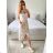 Langarm-Hemdkleid für Damen (S/M EINHEITSGRÖSSE) ITALIAN FASHION IMWD232607 -   beige -   M / L