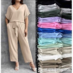 Damen-Set aus langen Hosen und Langarmhemd in Übergröße (L/XL/2XL Einheitsgröße) POLISH FASHION IMWT23BELLA