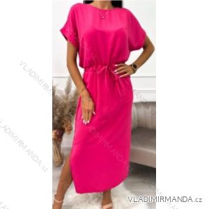 Kurzärmliges Sommerkleid aus Baumwolle für Damen (S / M / L / XL ONE SIZE) ITALIAN FASHION IMD22472