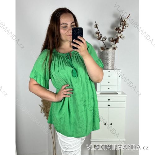 Tunika / Bluse Langarm Damen Oversized (3XL / 4XL ONE SIZE) ITALIAN FASHION IMWQ2191650