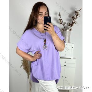 Tunika / Bluse Langarm Damen Oversized (3XL / 4XL ONE SIZE) ITALIAN FASHION IMWQ2191650