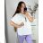 Tunika / Bluse Langarm Damen Oversized (3XL / 4XL ONE SIZE) ITALIAN FASHION IMWQ2191650 -   weiß -   3xl / 4xl