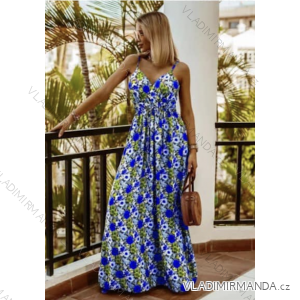 Langes Sommerkleid für Damen mit Trägern (S/M EINHEITSGRÖSSE) ITALIAN FASHION IMD23264