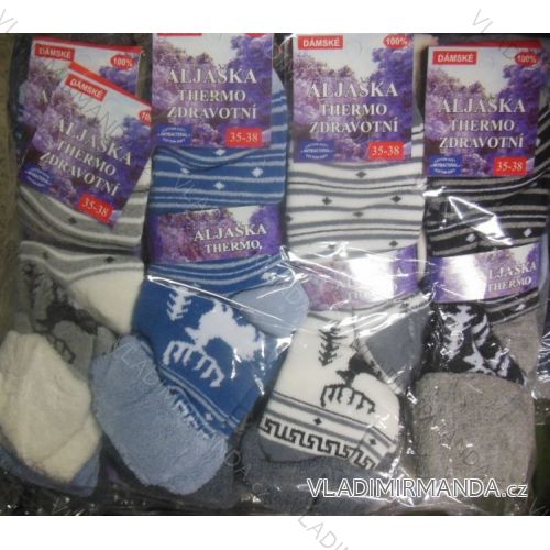 Socken warme Thermo-Ärmelsaum für Damen (35-42) ALJAŠKA 9518
