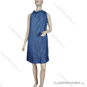 Ärmelloses Sommer-Jeanskleid für Damen (Einheitsgröße S/M) ITALIAN FASHION IMM24M5123