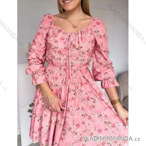 Damen-Sommer-Elegantes Hemdkleid mit langen Ärmeln (S/M EINHEITSGRÖSSE) ITALIAN FASHION IMWGB231643