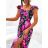 Sommerkleid Carmen aus Musselin für Damen (Einheitsgröße S/M) ITALIAN FASHION IMWE231506