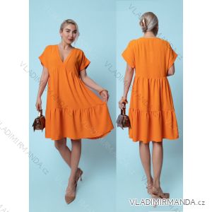 Kurzarmkleid für Damen in Übergröße (42/44/46 EINHEITSGRÖSSE) ITALIAN FASHION IM424386