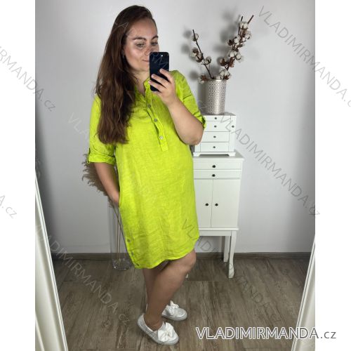 Langarm-Hemdkleid für Damen (S/M EINHEITSGRÖSSE) ITALIAN FASHION IMWD232607