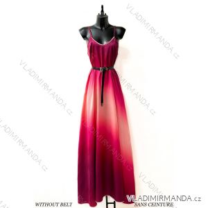 Langes, elegantes, trägerloses Damenkleid aus Satin (Einheitsgröße S/M) ITALIAN FASHION IMPES24AGNES4