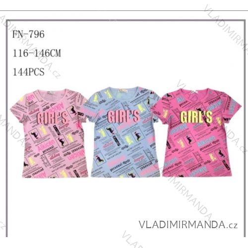 Mädchen Jugend Kurzarm T-Shirt (116-146) SEZON JS-7018