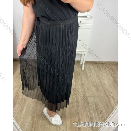 Langarm-Hemdkleid für Damen (S/M EINHEITSGRÖSSE) ITALIAN FASHION IMWD232607 schwarz 50/52