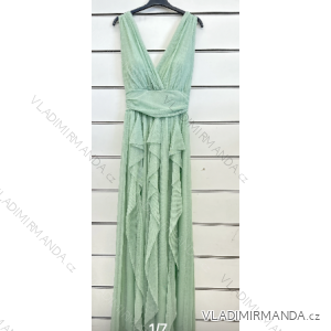 Langes, elegantes, ärmelloses Partykleid für Damen (Einheitsgröße S/M) ITALIAN FASHION IMPSH2420023