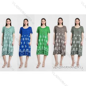 Šaty košilové oversize krátký rukáv dámské (M/L//XL ONE SIZE) ITALSKÁ MÓDA IM422525