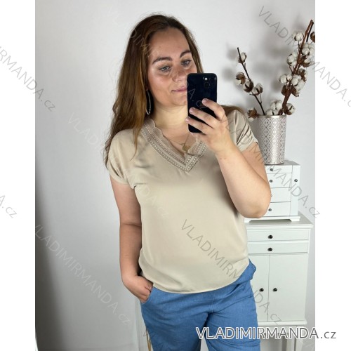 Set lange Jogginghosen und langärmliges Sweatshirt für Frauen (UNI S / L) TURKISH FASHION IMK20148 beige 