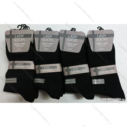 Socken schwache klassische Damen schwarz (35-42) VIRGIN GERMANYH-5209