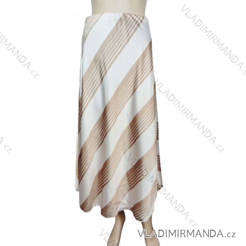 Mittellanger Satinrock für Damen (Einheitsgröße S/M) ITALIAN FASHION IMM23UN6886/DU -   beige -   S / M