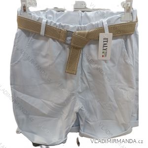 Shorts Shorts mit Gürtel Stretch Damen (M/L ONE SIZE) ITALIAN FASHION IM323069