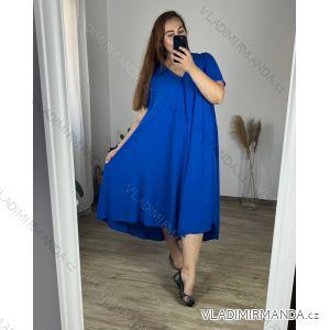 Damen-Sommerkleid in Übergröße mit kurzen Ärmeln (54/56/58 Einheitsgröße) ITALIAN FASHION IM424357