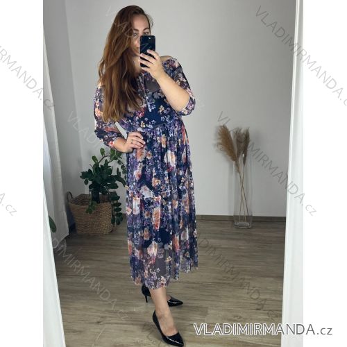 Langarm-Hemdkleid für Damen (S/M EINHEITSGRÖSSE) ITALIAN FASHION IMWD232607