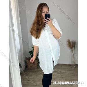 Langärmliges Hemd für Damen in großen Größen 2XL ONE SIZE) ITALIAN FASHION IMC22808