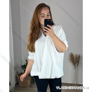 Shirt verlängert 3/4 Langarm Damen (L/XL/2XL ONE SIZE) ITALIAN FASHION IM423025