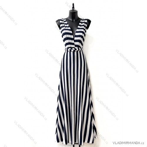 Langärmeliges Sommerkleid für Damen (Einheitsgröße S/M) ITALIAN FASHION IMPES238990 dunkelblau S / M