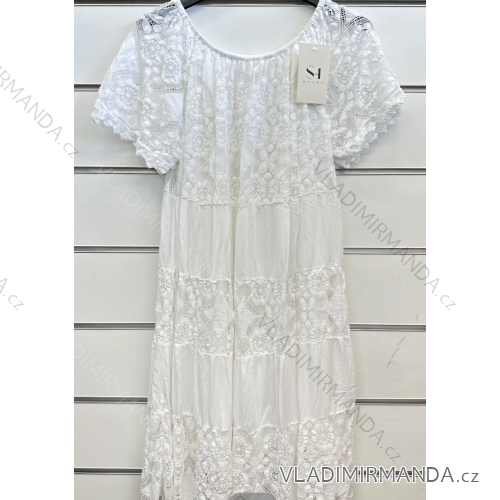 Langes trägerloses Pailletten-Partykleid für Damen (Einheitsgröße S/M) ITALIAN FASHION IMPSH233348