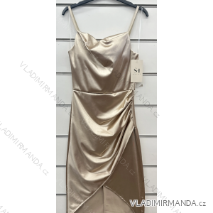 Trägerloses langes Partykleid für Damen (Einheitsgröße S/M) ITALIAN FASHION IMPSH2360055