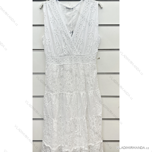 Langes trägerloses Pailletten-Partykleid für Damen (Einheitsgröße S/M) ITALIAN FASHION IMPSH233348