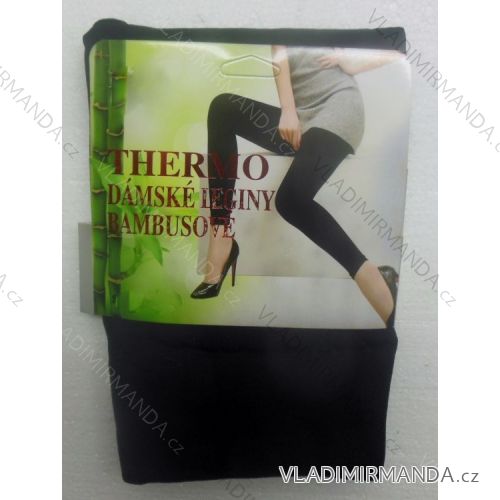 Leggings thermo warm Bambus Damen (l-5xl / schwarz) RUYIZ RM-214