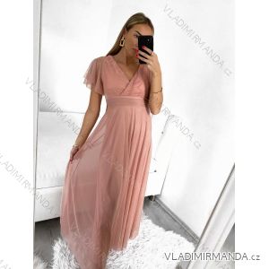 Elegantes Kurzarm-Partykleid für Damen (S/M EINHEITSGRÖSSE) ITALIAN FASHION IMPSH223589L/DUR