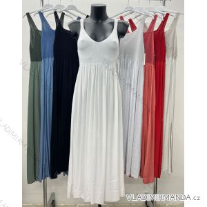 Damen-Sommerkleid mit kurzen Ärmeln (44/46/48 Einheitsgröße) ITALIAN FASHION IM424287