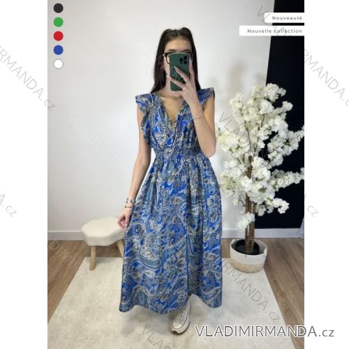 Sommerkleid Carmen aus Musselin für Damen (Einheitsgröße S/M) ITALIAN FASHION IMWE231506