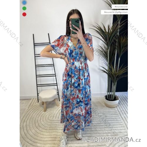 Sommerkleid Carmen aus Musselin für Damen (Einheitsgröße S/M) ITALIAN FASHION IMWE231506