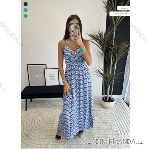 Sommerkleid Carmen aus Musselin für Damen (Einheitsgröße S/M) ITALIAN FASHION IMWE231506