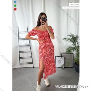 Sommerkleid Carmen aus Musselin für Damen (Einheitsgröße S/M) ITALIAN FASHION IMWE231506