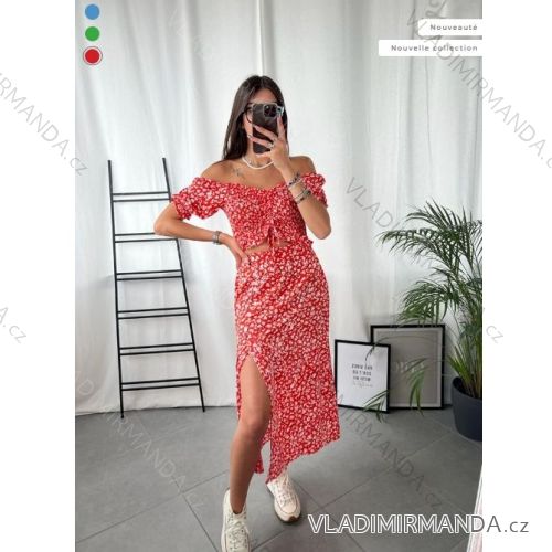 Sommerkleid Carmen aus Musselin für Damen (Einheitsgröße S/M) ITALIAN FASHION IMWE231506