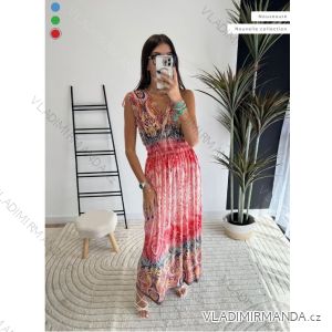 Sommerkleid Carmen aus Musselin für Damen (Einheitsgröße S/M) ITALIAN FASHION IMWE231506