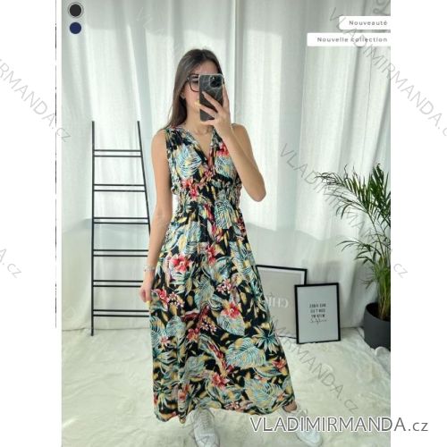 Sommerkleid Carmen aus Musselin für Damen (Einheitsgröße S/M) ITALIAN FASHION IMWE231506