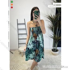 Sommerkleid Carmen aus Musselin für Damen (Einheitsgröße S/M) ITALIAN FASHION IMWE231506