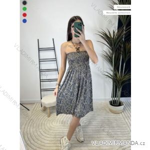 Sommerkleid Carmen aus Musselin für Damen (Einheitsgröße S/M) ITALIAN FASHION IMWE231506