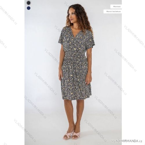 Sommerkleid Carmen aus Musselin für Damen (Einheitsgröße S/M) ITALIAN FASHION IMWE231506